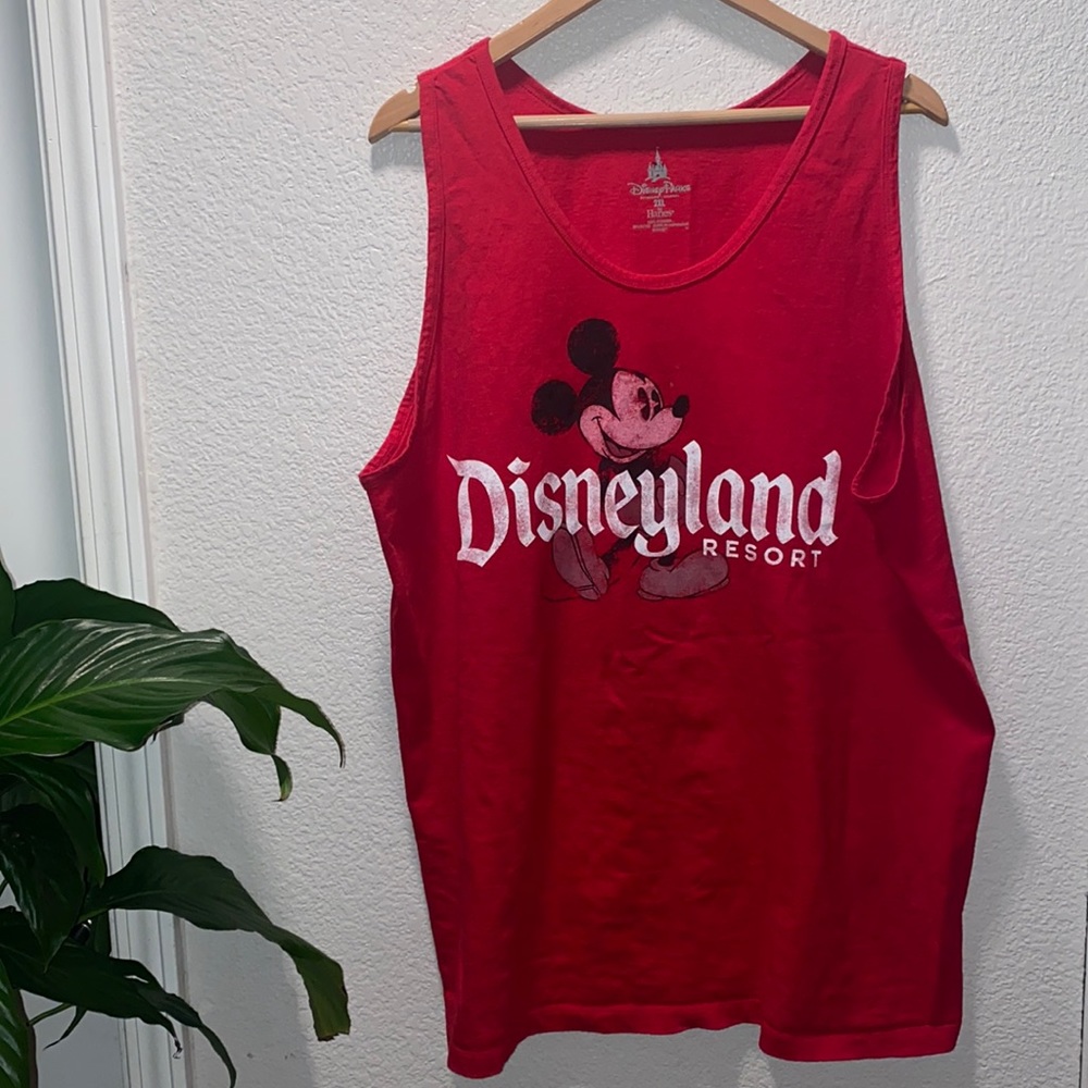Disney Disneyland Resort Tank Top Red Size 2XL